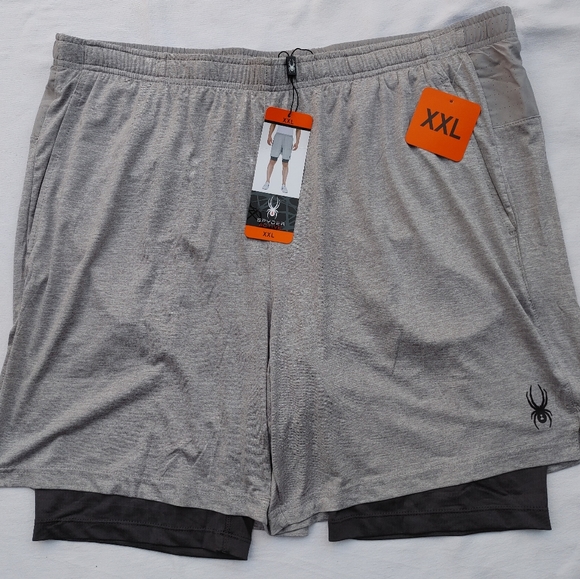 Spider Active Men's Tech Knit Short Size XXL - Picture 3 of 10